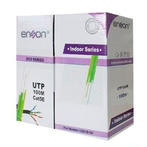 BOBINA UTP CAT 5E NEGRO 100MTS ENSON