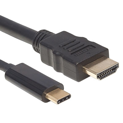 CABLE USB -C   A HDMI M -  M 1MT 4K NEGR