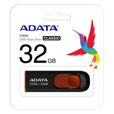 USB 32GB C008 CLASSIC NEG/RJO ADATA
