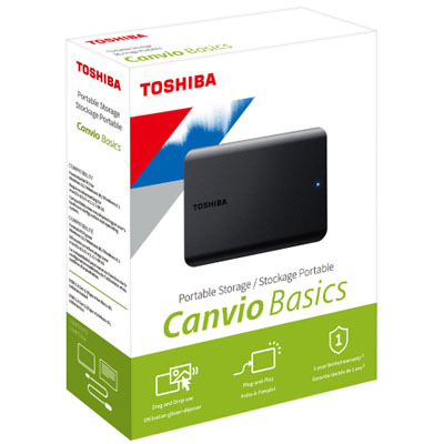 2.5 4TB USB3.2 TOSHIBA CANVIO BASIC NEGR