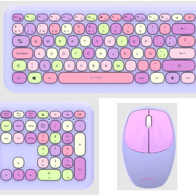 KIT TEC/MOU INAL 2.4 GHZ MULTIM MORADO