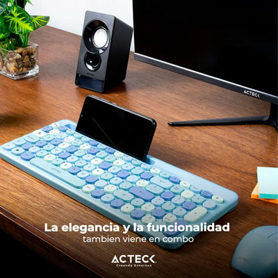 KIT TEC/MOU INAL 2.4 GHZ  MULTIM AZUL