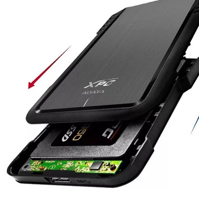 GAB DD 2.5 SATA3 USB3.1 EX500 NEG ADATA