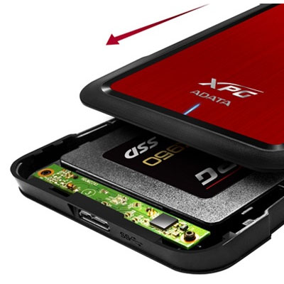 GAB DD 2.5 SATA3 USB3.1 EX500 ROJO ADATA