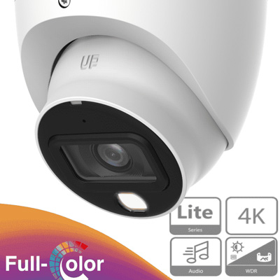 CAM HDCVI EXT DOMO 8MPX 4K 20MT MIC COLO
