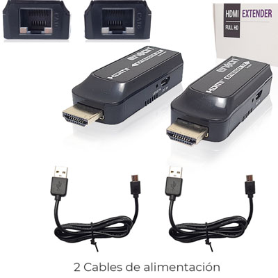EXTENSOR HDMI HASTA 50MTS UTPCAT6