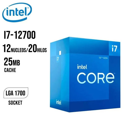 1700 INTEL I7 12700 2.1G/6C/12T/GPU 12V