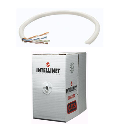 BOBINA CABLE UTP 5E COLOR GRIS 305M INTE