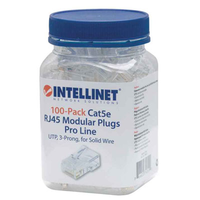 BOTE PLUGRJ45 CAT5E SOLIDOUTP 100PZ INTE