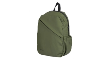 MOCHILA STYLE 16", 1 BOLSA FRONTAL VERDE