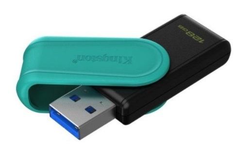 USB3.2 128GB TAPA GIRA DTXS TURQUESA/NEG