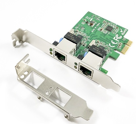TARJ RED PCI E ETHERNET 2XRJ45 1000MBPS