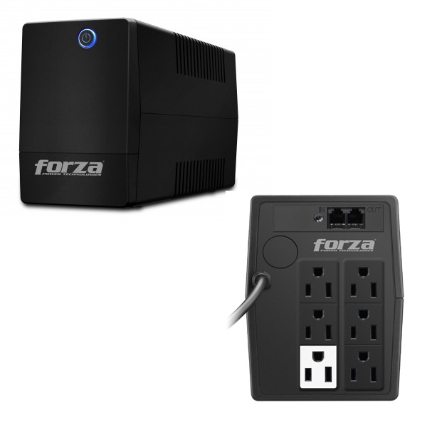 NO BREAK FORZA 750VA 375W 6 CONT 25 MIN