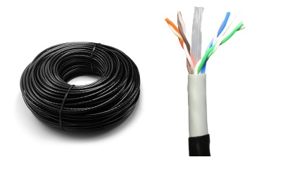 BOBINA 100 MT UTP CAT 6 DOBLE FORRO NEG