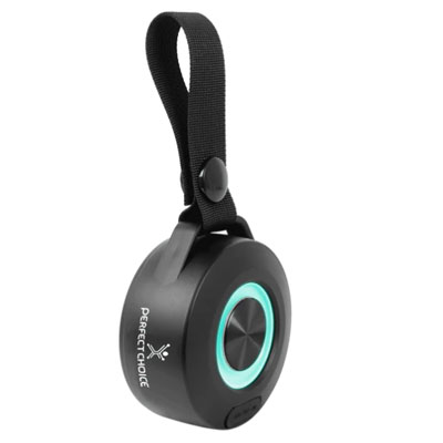 BOCINA BT 5 LUZ RGB 3.5 MM NEGRA PERFECT