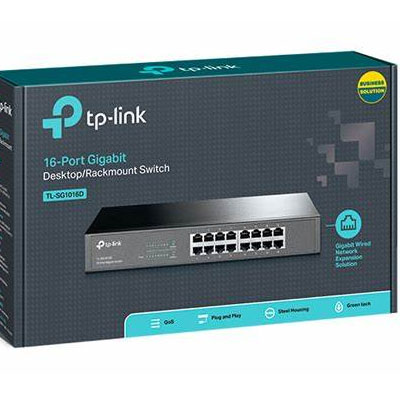 SWITCH GIGABIT 16PTOS RACK METAL TPLINK