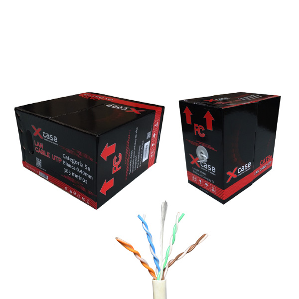 BOBINA 305M UTP CAT 5E BLANCO XCA